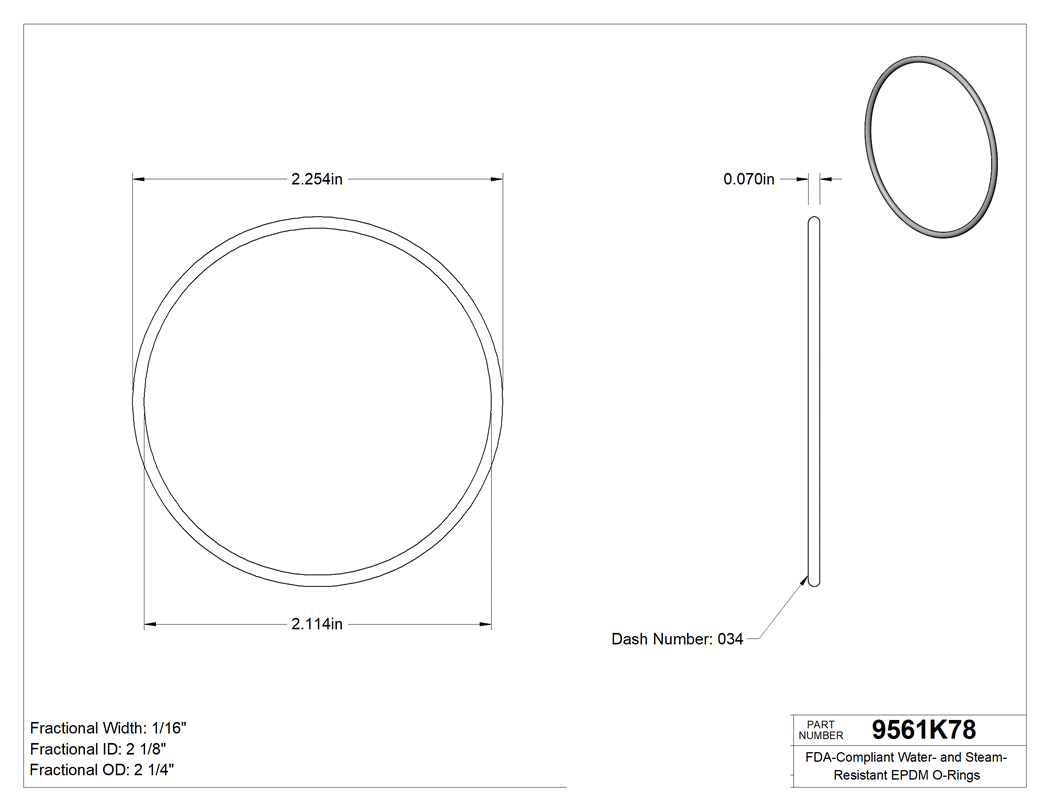 Technical drawing - 9561K78